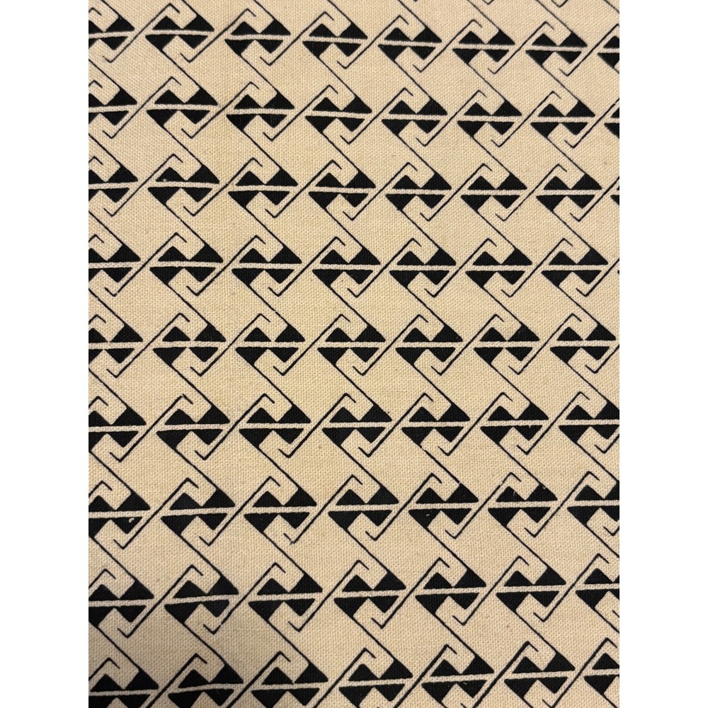 VTG 1977 Bob Mitchell Designs El Deco Hand Screened Fabric 54x72 Randi Reynolds